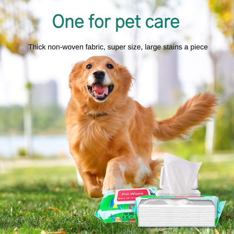 Dog And Cat Wet Wipes, Fragrance Free, Plant.based SKIP THE BATH Gentle Cleansing AndDeodorizing,Hypoallergenic, Wipes For PawsEars, Fur, Eye Ducts And Butt