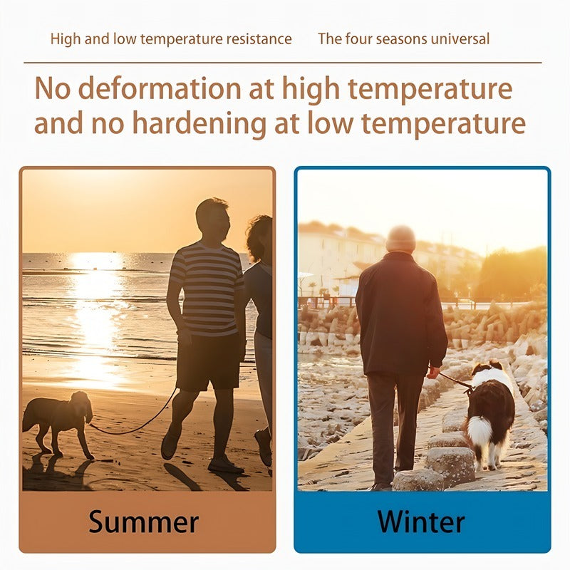 Pet Silicone Collar And Leash Set Comes With A Suitable For Small And Large Dogs, Waterproof And Easy To Clean