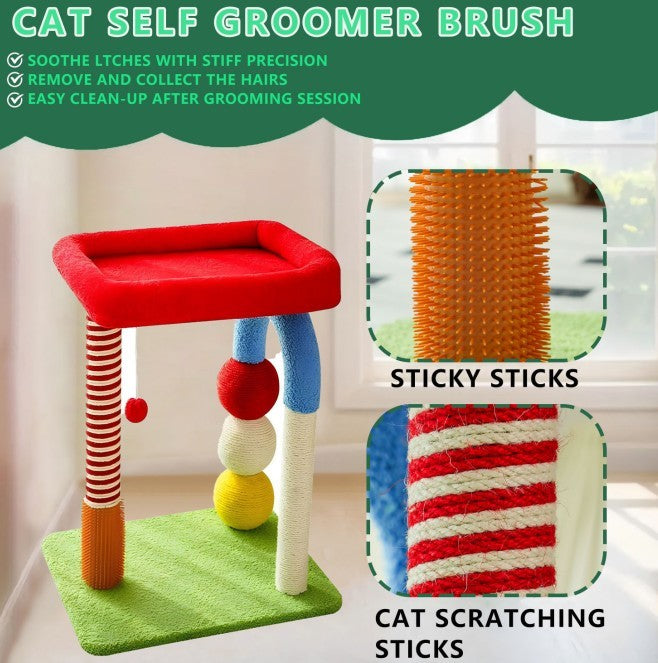Cat Tree With Built-in Bed - Multi-Function Cat Furniture With Sisal Scratcher, Interactive Toys, And Cozy Resting Spots For Cats