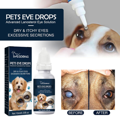 Igbang Pet Eye Drops For Cats And Dogs To Remove Tear Marks, Relieve Itchy Eyes And Clean