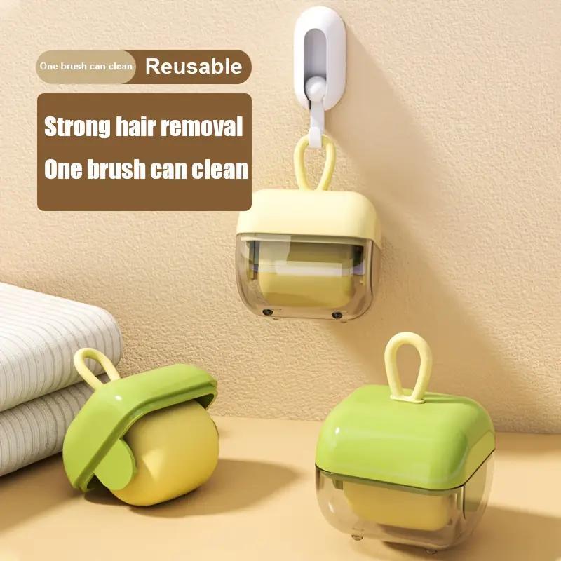 Buy One Get One Free Mini Reusable Washable Hair Remover Strong Sticky Hair Sticking Clothing Pet Furniture Cleaning Durable Plastic Material Small And Easy To Operate