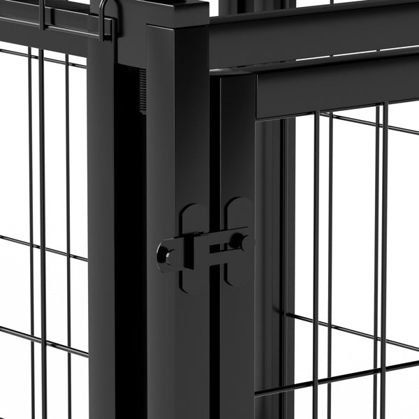 Dog Cage 47.2 Inches, Suitable For Small And Medium-sized Dogs, With A Top Dog Fence, Pet Cage, Indoor, Black. 47.2 Inches Long X 22 Inches Wide X 24 Inches High.