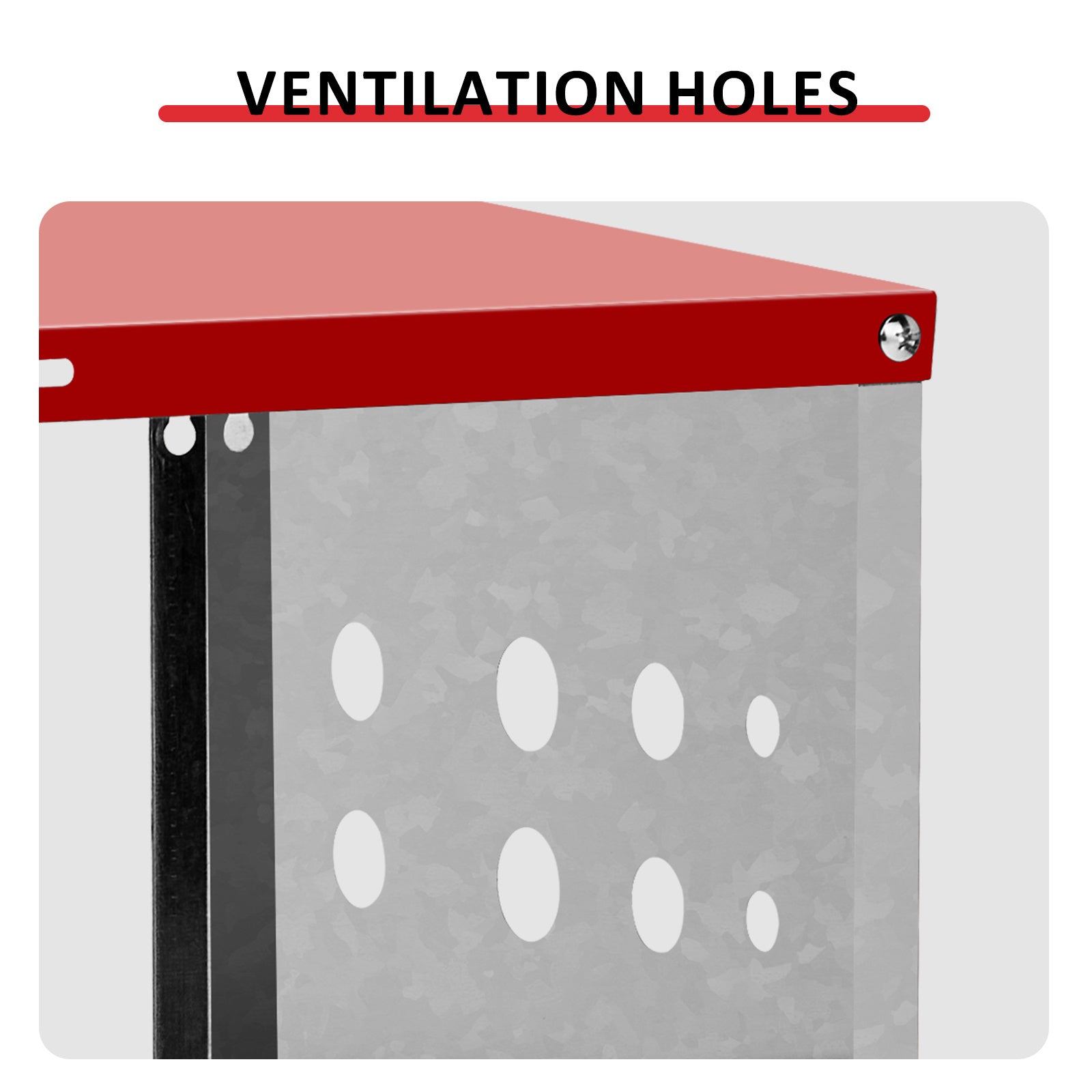 Dismantling And Installation Of Iron Red Feeding Supplies For An 8-compartment Sloping Roof House