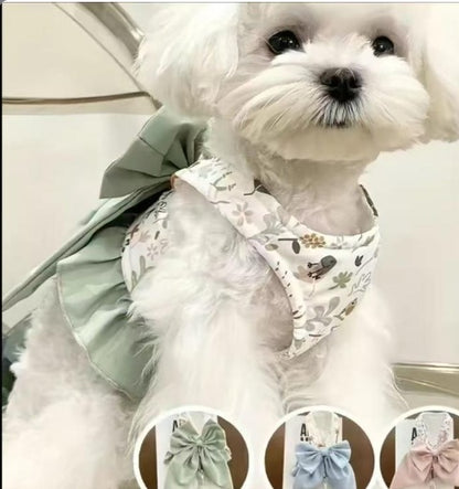 Pet Harness Leash Set Elegant Adjustable Half Vest Design For Cats Small Dogs Stylish Outdoor Walking Gear With Secure Escape Proof Fit Luxury Pet Gift For Cats Dogs