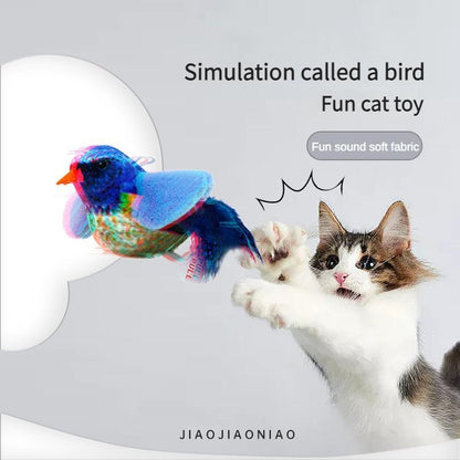 Cute Bird Design Cat Teaser Toy, SimulationParrot Cat Teaser Toy, Interactive Cat Teaser Toy,Pet Supplies Catbirdtoy Catnip