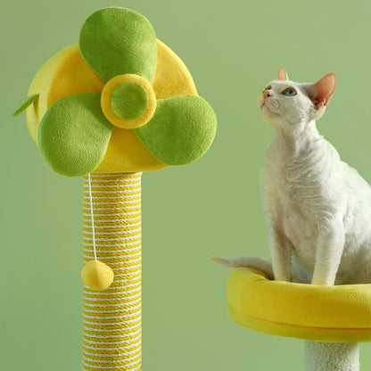 Cat Climbing Frames And Multi-level Cat Towers With Durable Scratching Posts, Comfortable And Fun Jumping Platforms, Hanging Toys, Viewing Perches, Removable Pet Gel Pads, And Hammocks