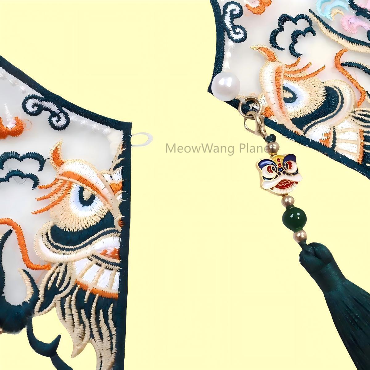 Handmade Embroidered Pet Shawl Hanfu Style Cloud Shoulder Bib Neck Wrap For Cats Small Dogs Elegant Pet Scarf