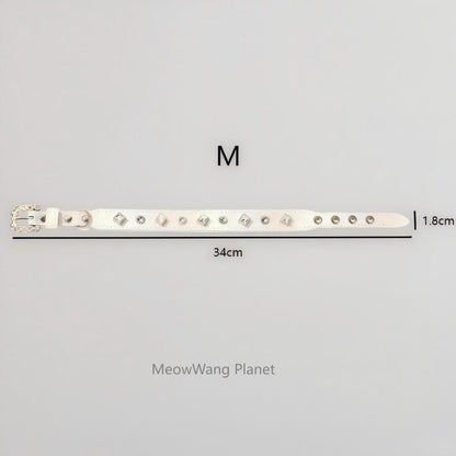 Dog Cat Collar Luxury Gemstone Pet Collar Leash Set Handcrafted Jewel Accented Necklace Style Neck Strap For Cats Small To Medium Dogs Elegant Adjustable Walking Accessory Luxury Pet Gift For Cats Dog