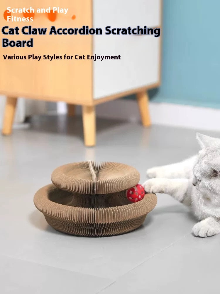 Folding Cat Scratcher, A Magical Foldable Toy