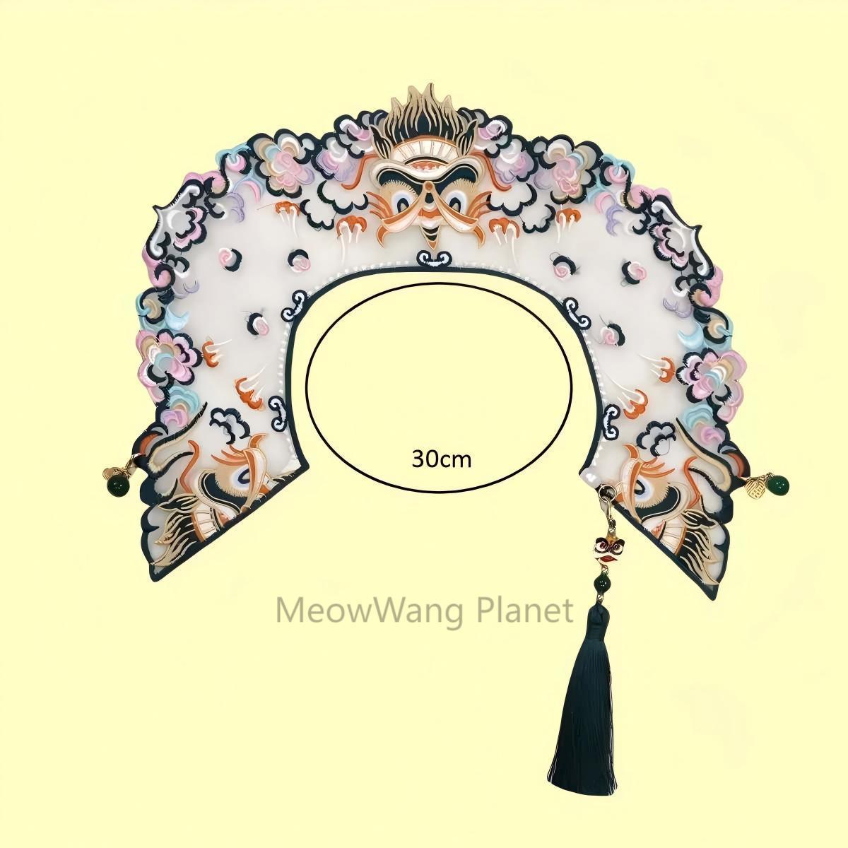 Handmade Embroidered Pet Shawl Hanfu Style Cloud Shoulder Bib Neck Wrap For Cats Small Dogs Elegant Pet Scarf