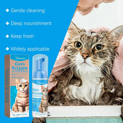 Yegebang Cat Cleaning Mousse Mild Non-irritating Pet Cleaning Foam