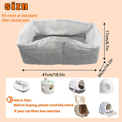 1 Pack Of 10PCS Cat Litter Filter Bags, Cat Litter Filter Bags, Reusable, Washable, Mesh Quick Sift Cat Litter, Not Dirty, EASY To Clea
