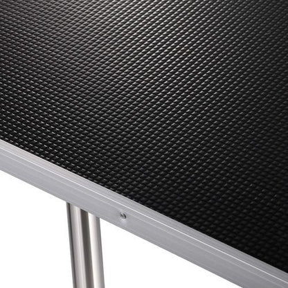 Professional Dog Pet Grooming Table Large Adjustable Heavy Duty Portable With Armrests And Lasso & Grid Tray