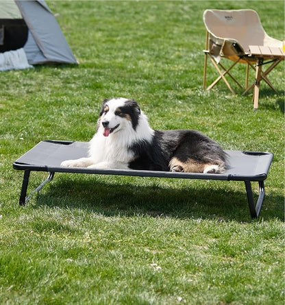 Made4Pets Large Dog Outdoor Adjustable Pet Bed With Buckle Legs, Washable Mesh Cover, Non-Slip Feet, Durable And Bite-Resistant, Suitable For Indoor And Outdoor Use