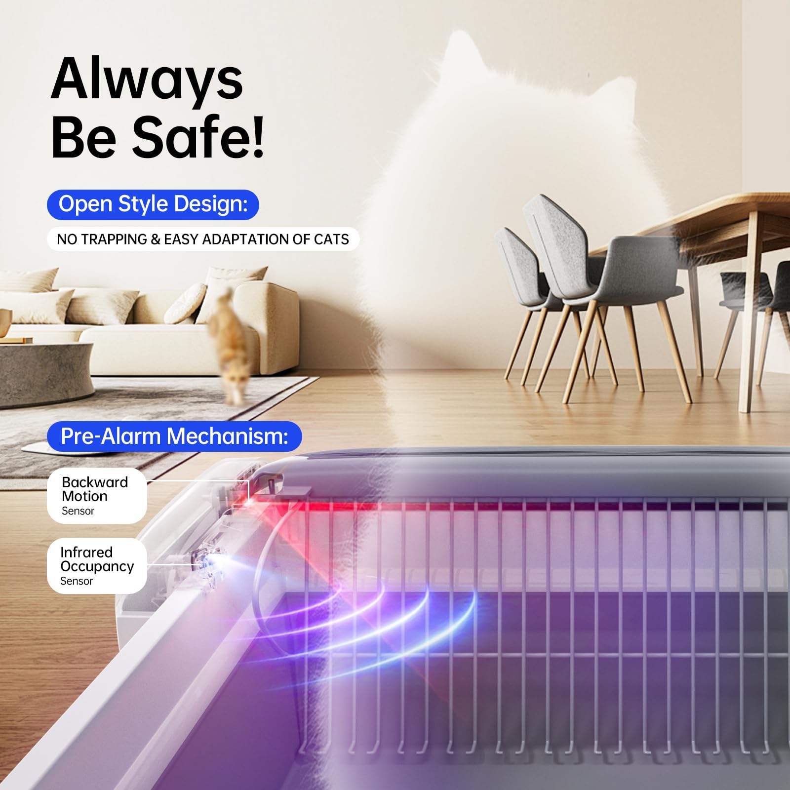 Automatic Cat Litter Box Self-cleaning Open Smart Cat Litter Box Cat Products