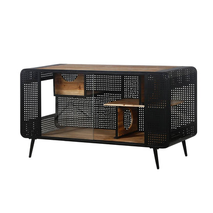 Spacious Cat House With Tempered Glass For Living Room, Hallway