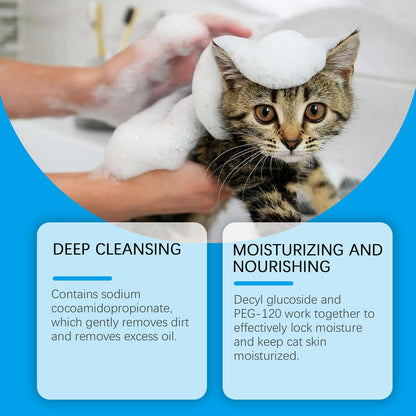 Yegebang Cat Cleaning Mousse Mild Non-irritating Pet Cleaning Foam