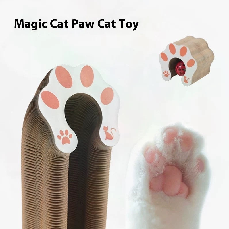 Folding Cat Scratcher, A Magical Foldable Toy