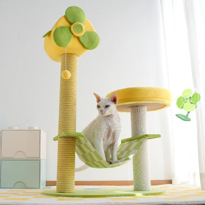 Cat Climbing Frames And Multi-level Cat Towers With Durable Scratching Posts, Comfortable And Fun Jumping Platforms, Hanging Toys, Viewing Perches, Removable Pet Gel Pads, And Hammocks