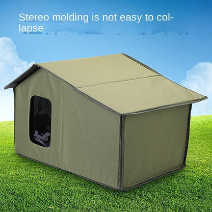 Outdoor Stray Cat And Dog House Waterproof And Warm For All Seasons, Removable, Easy To Clean And Convenient To Store