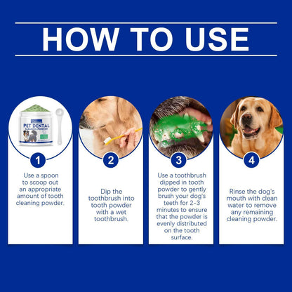 Yeagerbong Dog Tooth Cleaning Powder Gently Cleans Tartar Stains And Freshens Breath