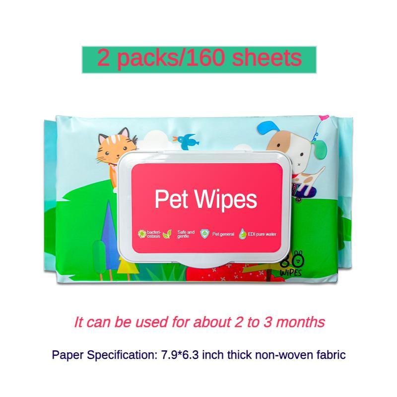 Dog And Cat Wet Wipes, Fragrance Free, Plant.based  SKIP THE BATH Gentle Cleansing AndDeodorizing,Hypoallergenic, Wipes For PawsEars, Fur, Eye Ducts And Butt