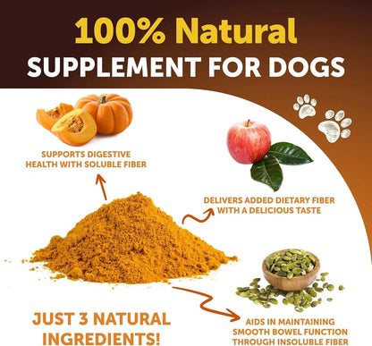 Pumpkin Powder For Dogs Digestive Support 8 OZ Fiber Supplement For Constipation For Gut Balance Healthy Skin Digestion Glands Firm Stool Poop Anti Diarrhea Gas Relief