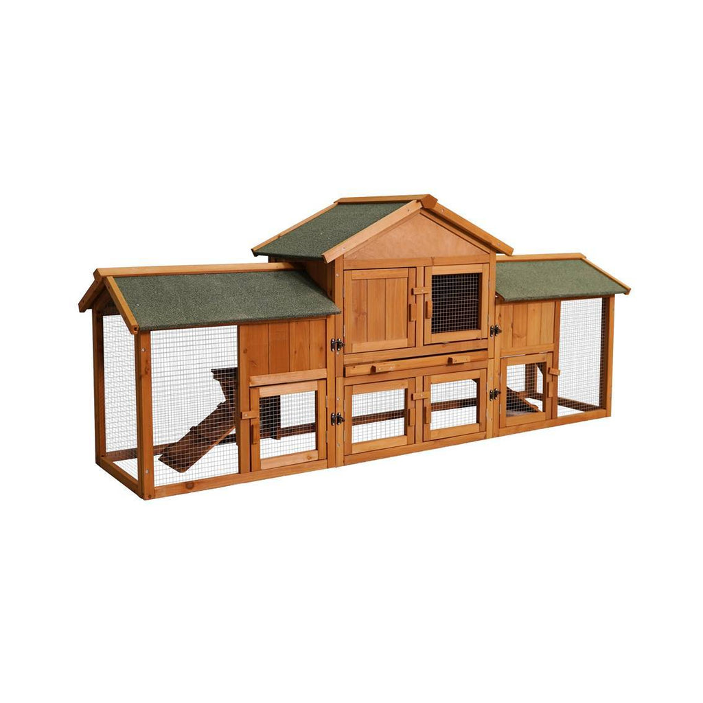 Extra Large Bunny Cage With 2 Runs House Small Animal Habitats For Guinea Pigs