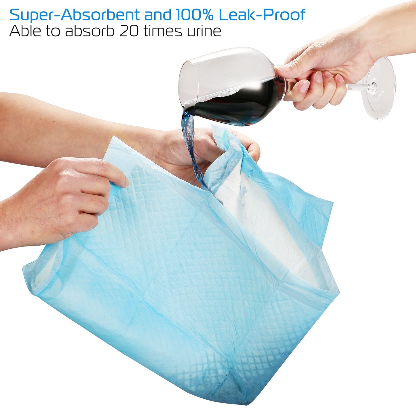 50Pcs Per Set Dog Training Pads Puppy Pee Pads Cat Wee Mats Potty-Train 24in X 18in M