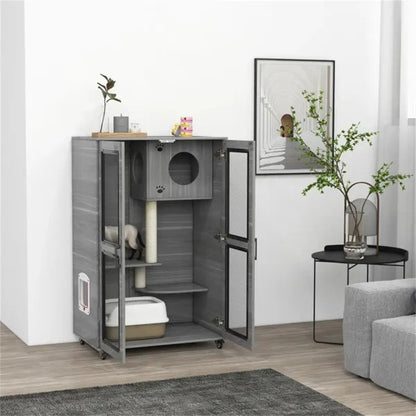 Cat Villa, Cat Apartment With Wheels