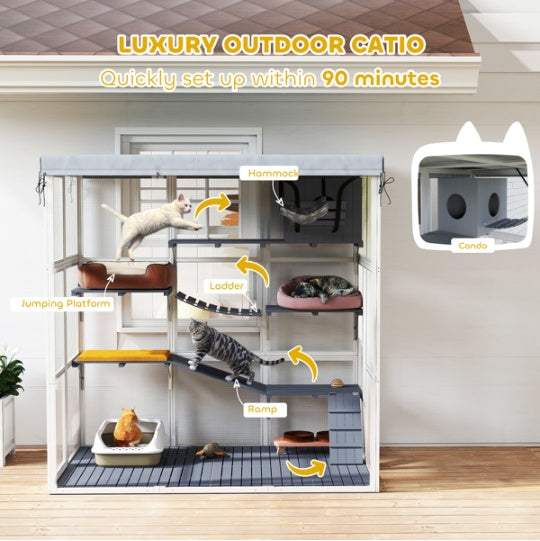 Cat Enclosure With Hammock