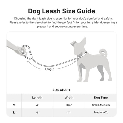 PETMARVEL Adjustable 4 FT Stylish Dog Leash Neoprene Padded Handle