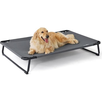 Made4Pets Large Dog Outdoor Adjustable Pet Bed With Buckle Legs, Washable Mesh Cover, Non-Slip Feet, Durable And Bite-Resistant, Suitable For Indoor And Outdoor Use
