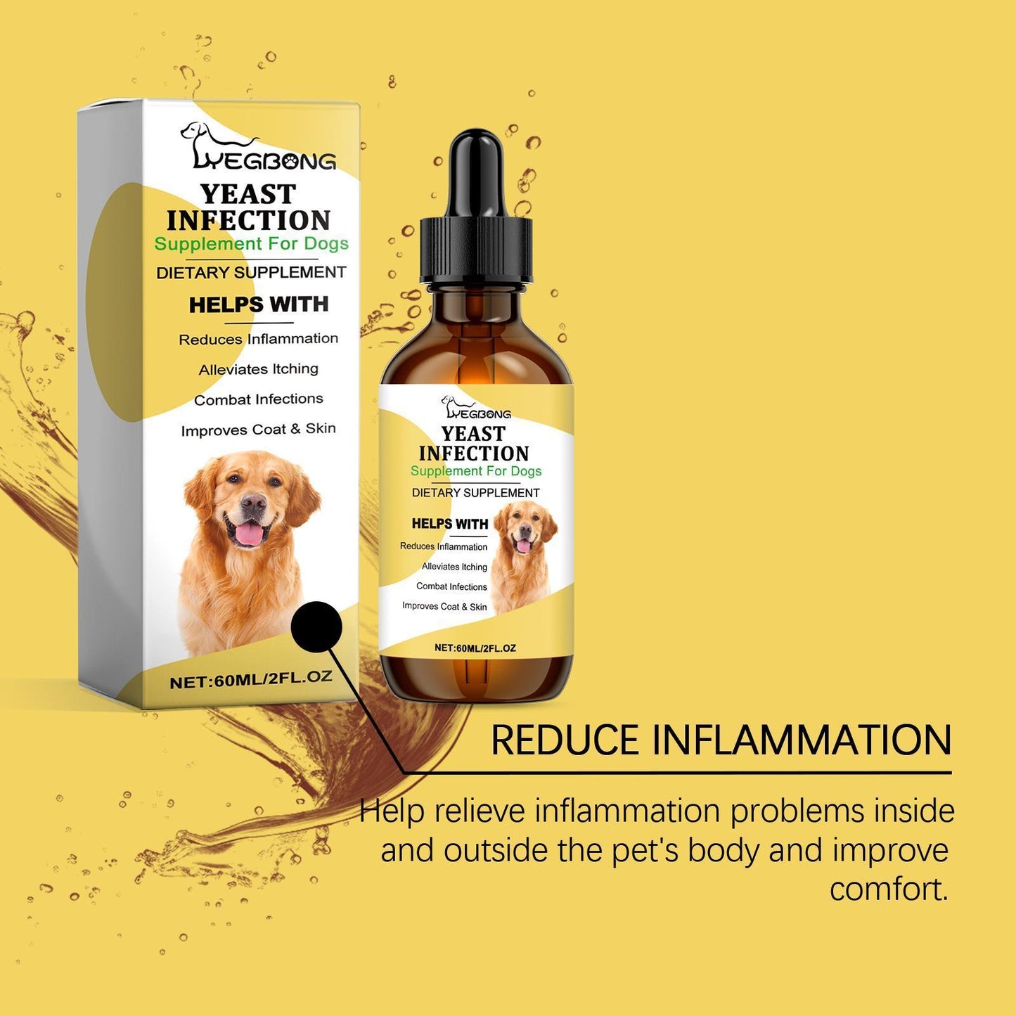 Yebang Pet Herbal Supplement Herbal Yeast Supplement For Soothing Pet Skin Care