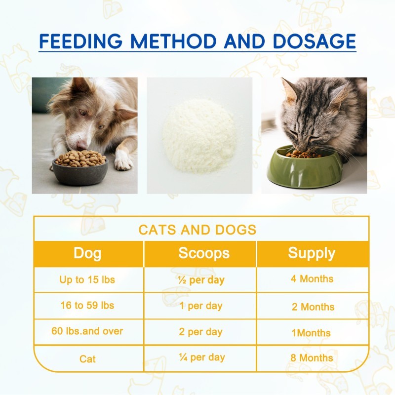 Bark And Meow Probiotics For Dogs & Cats 7 Tailored Strains Prebiotics, Pumpkin & Carrot 5 Billion CFU Scoop Human-Grade, Non-GMO, Vet-Approved, Made In USA, Gut & Immune Support