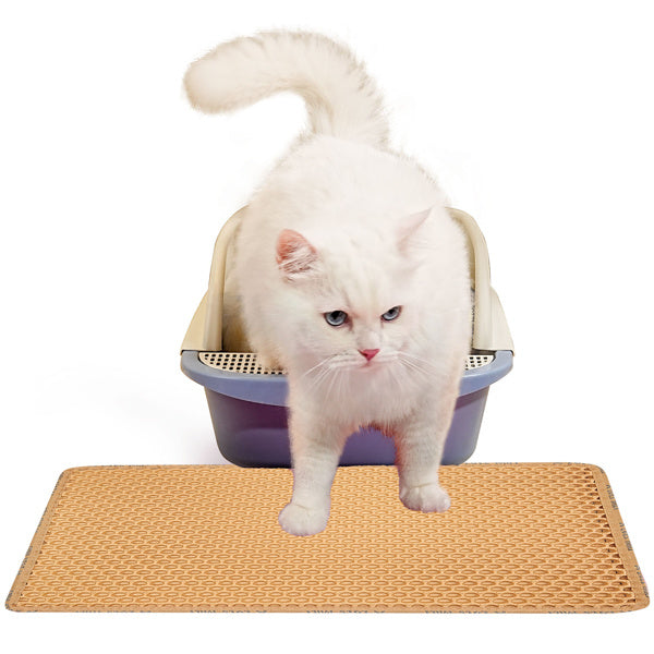 Double Layer Rice Shaped Cat Litter Pad