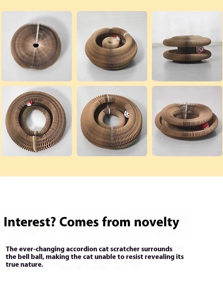 Folding Cat Scratcher, A Magical Foldable Toy