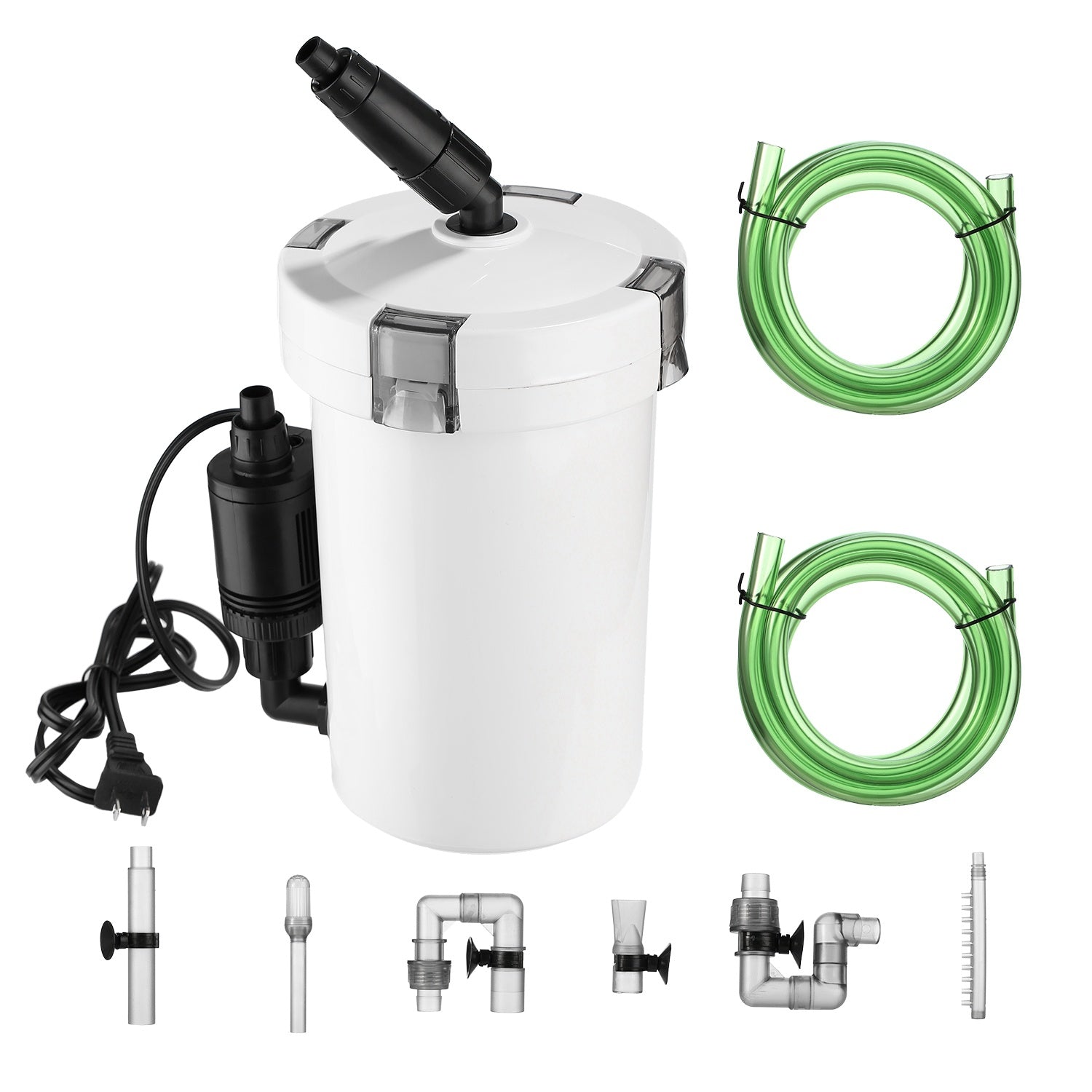 1Pc 3-Stage External Canister Filter For 28 Gallon Aquarium Fish Tank 105gph 6W Easy Installation Silent