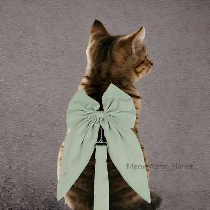 Pet Harness Leash Set Elegant Adjustable Half Vest Design For Cats Small Dogs Stylish Outdoor Walking Gear With Secure Escape Proof Fit Luxury Pet Gift For Cats Dogs