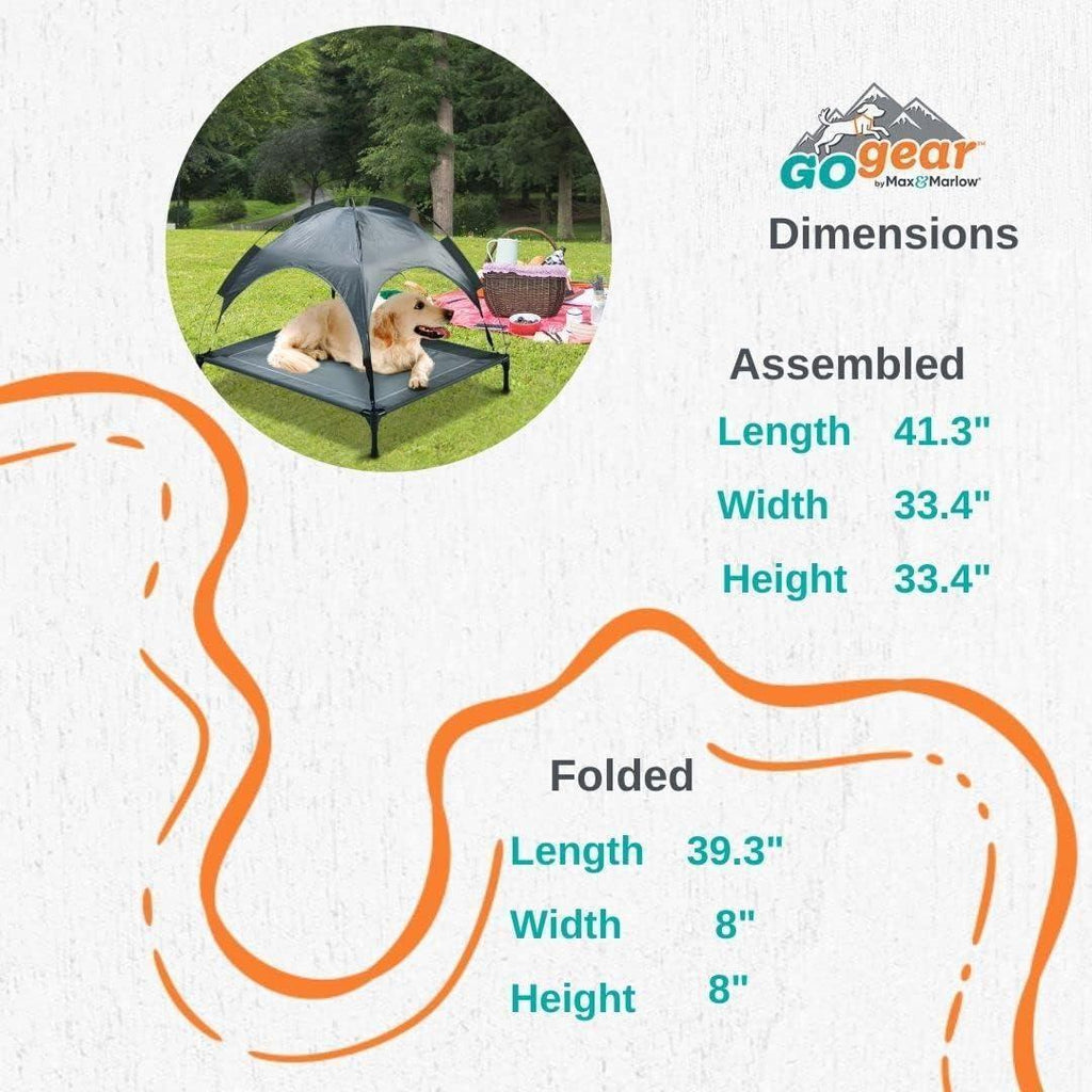 Outdoor Portable Grey Pet Dog Bed