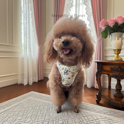 Pet Harness Leash Set Elegant Adjustable Half Vest Design For Cats Small Dogs Stylish Outdoor Walking Gear With Secure Escape Proof Fit Luxury Pet Gift For Cats Dogs