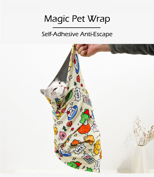 Magical Cloth, Self-Adhesive Cat Grooming Wrap