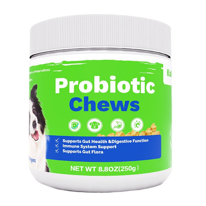 Hot Sales Probiotics Chews For Pets Customized Shape For Digestive Health Pets Supplement Healthy Gut For Dogs